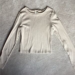 Universal Thread Cream Long Sleeve Top
